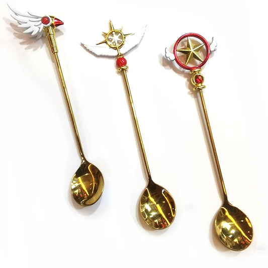 Sakura Card Captor Cartoon Stainless Steel Spoon Set